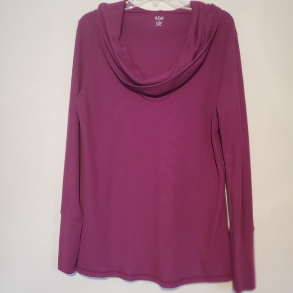 a.n.a Maroon Cowl Neck Thermal - Picture 2 of 7
